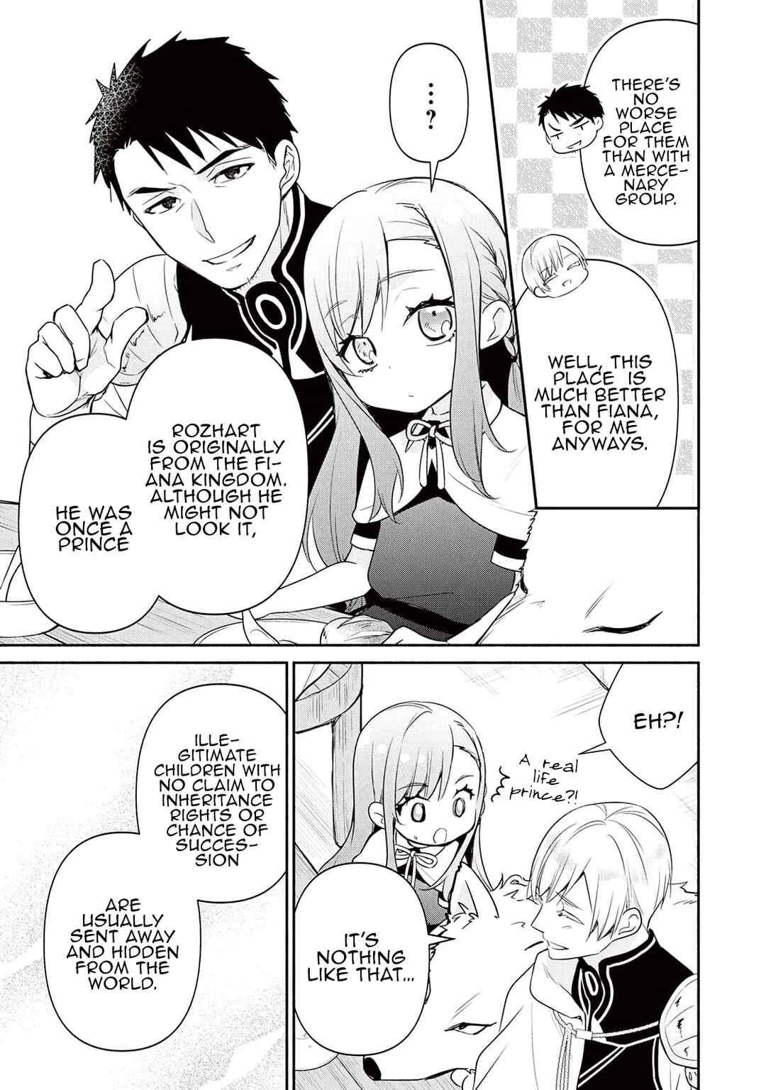 Page 8 Chapter 3 Tensei Youjo.: Shinjuu to Ouji to, Saikyou no Oji-san Youhei-dan no Naka de Ikiru