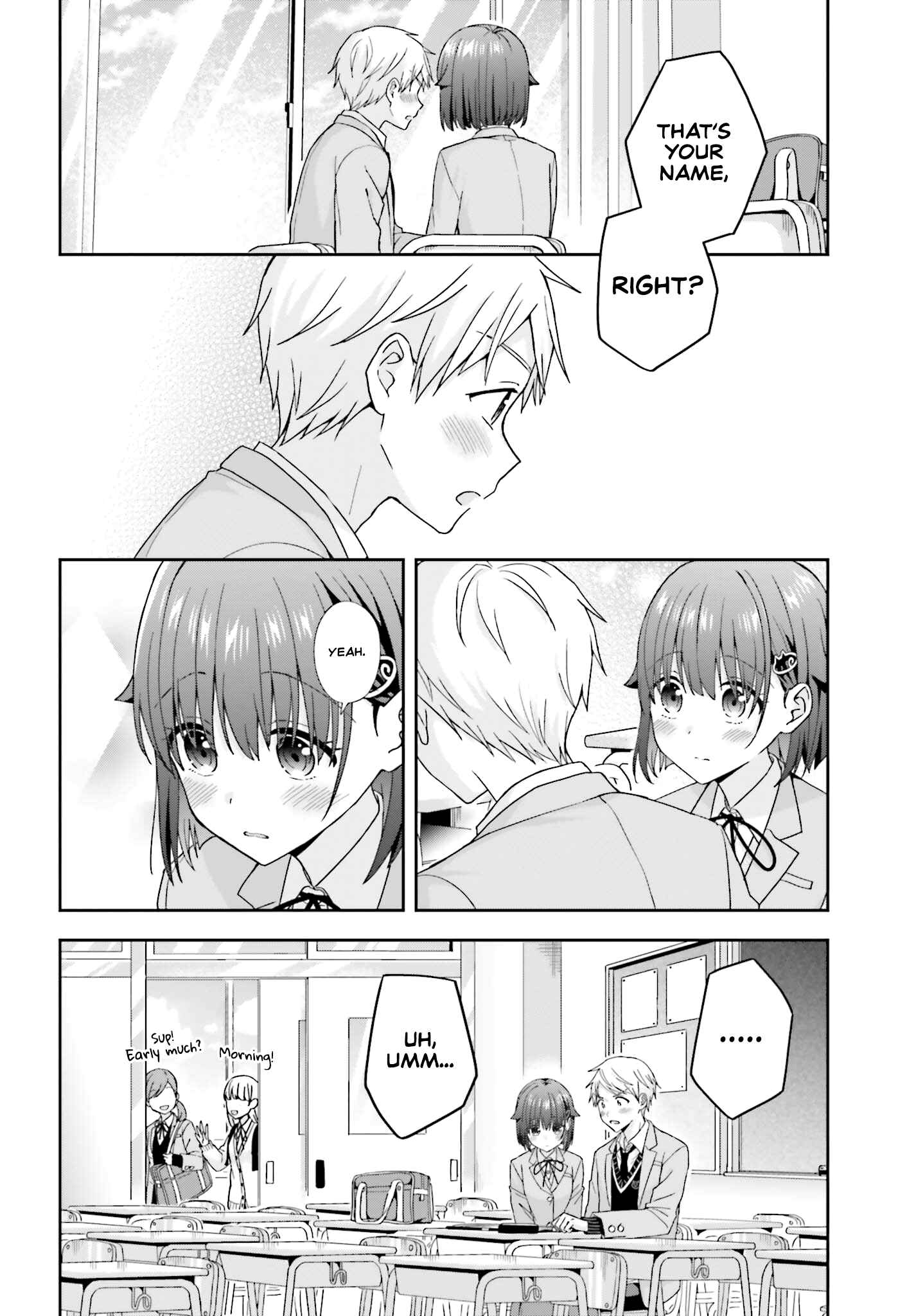 Page 3 Chapter 25 Koe no Chiisai Komori-san to Kusodeka Oogoe no Oobayashi-kun