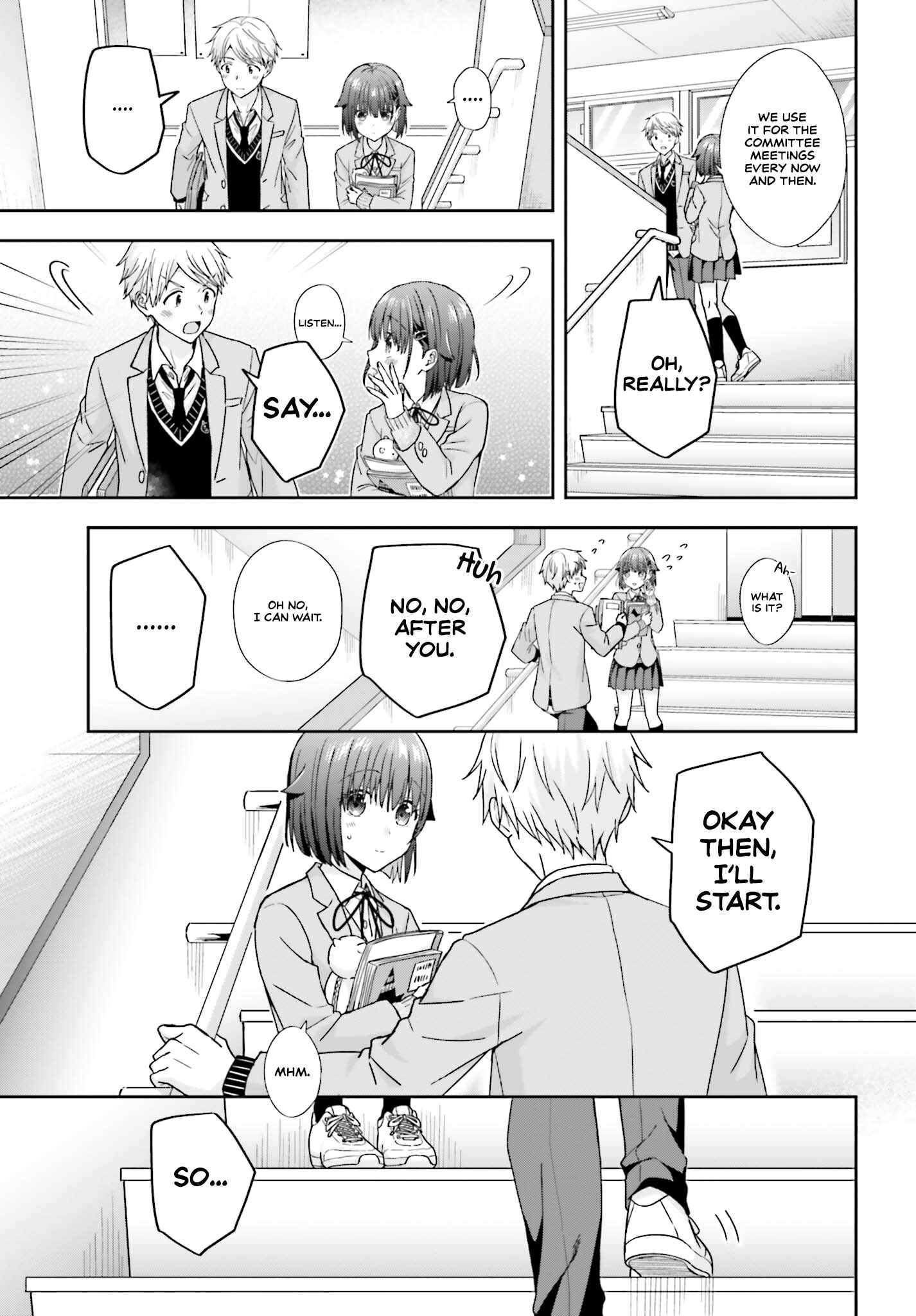 Page 8 Chapter 25 Koe no Chiisai Komori-san to Kusodeka Oogoe no Oobayashi-kun