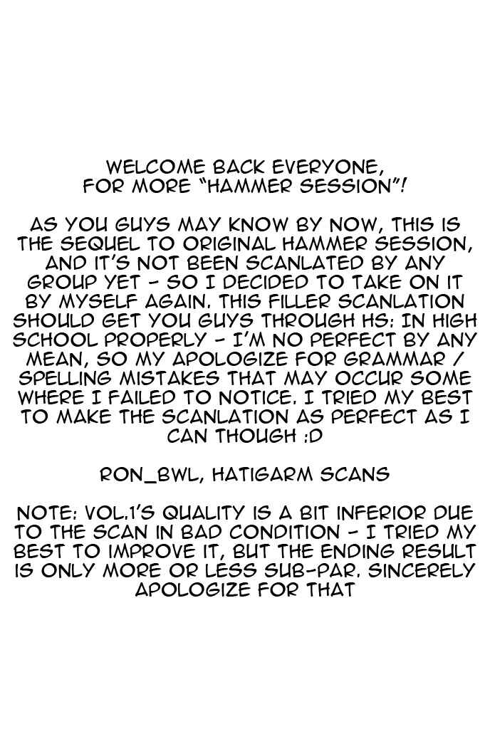 Page 2 Chapter 7 Hammer Session! In High School