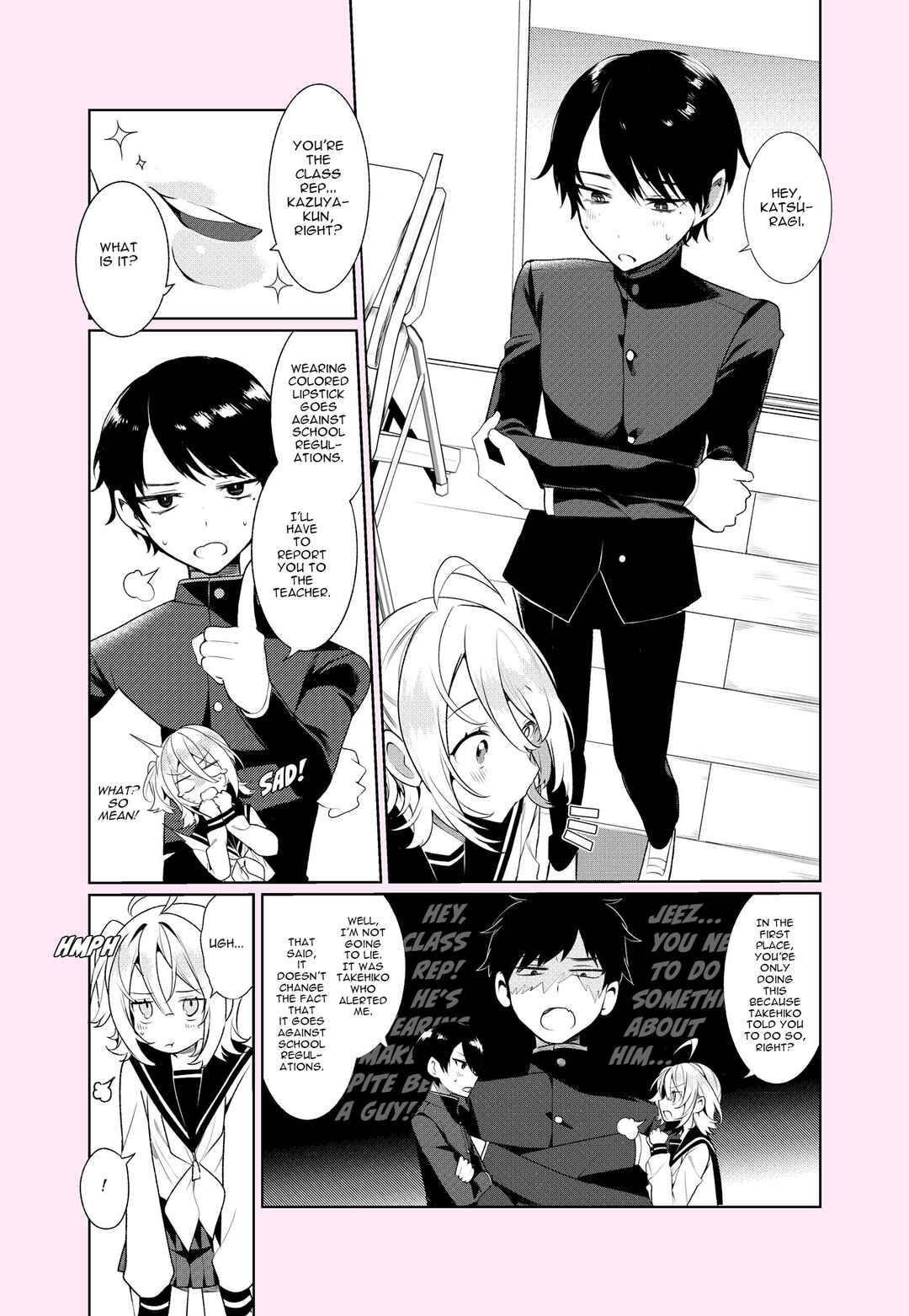 Page 1 Chapter 4 Seiheki wo Kuruwaseru, Otokonoko Musume Tenkousei ga Arawareta!