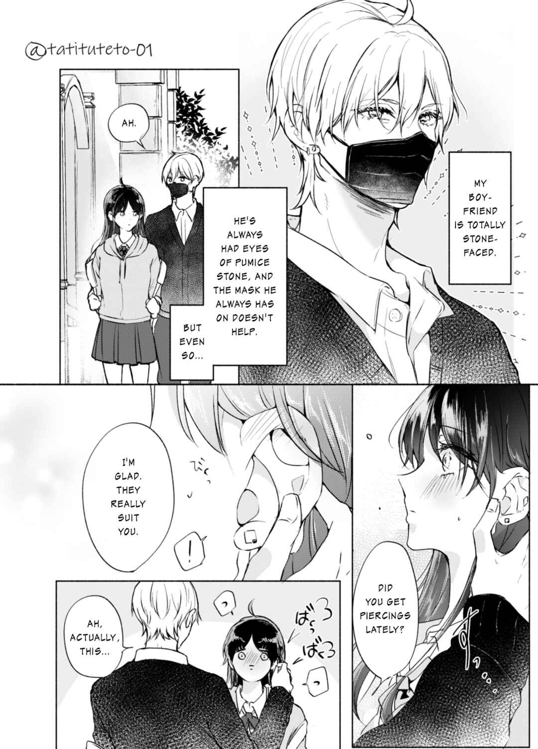 Page 1 Chapter Unknown_b46c The Expressionless Boyfriend and the Quiet Girlfriend