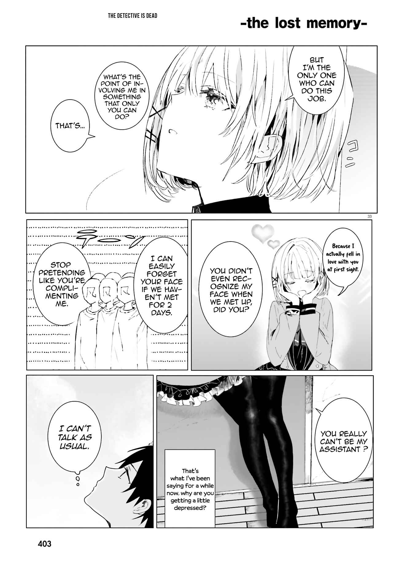 Page 33 Chapter 1 Tantei Wa Mou Shindeiru - The Lost Memory