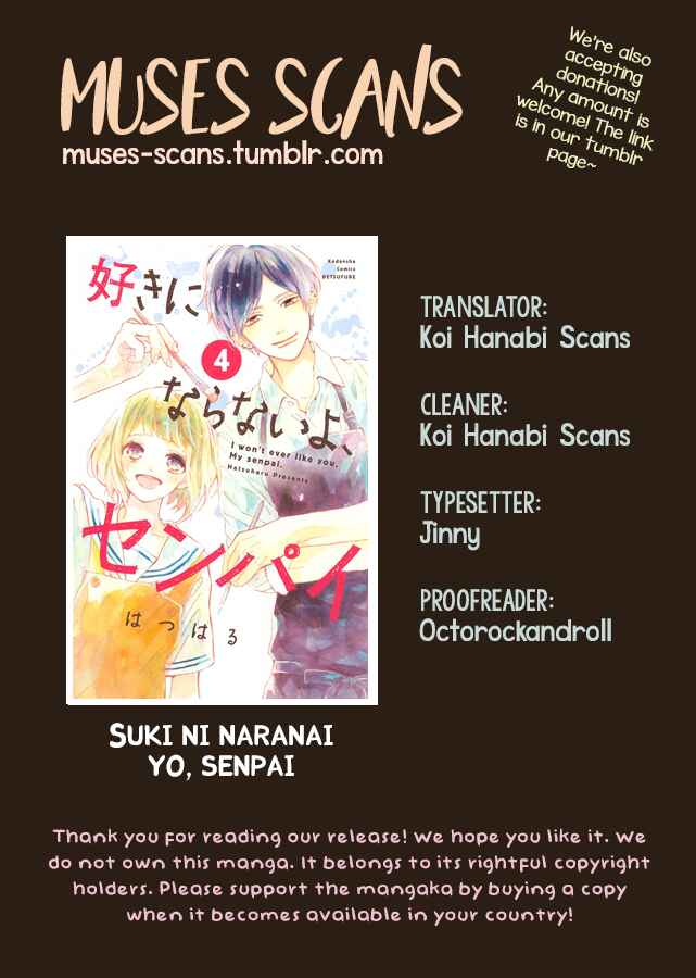 Page 1 Chapter 9 Suki ni Naranai yo, Senpai