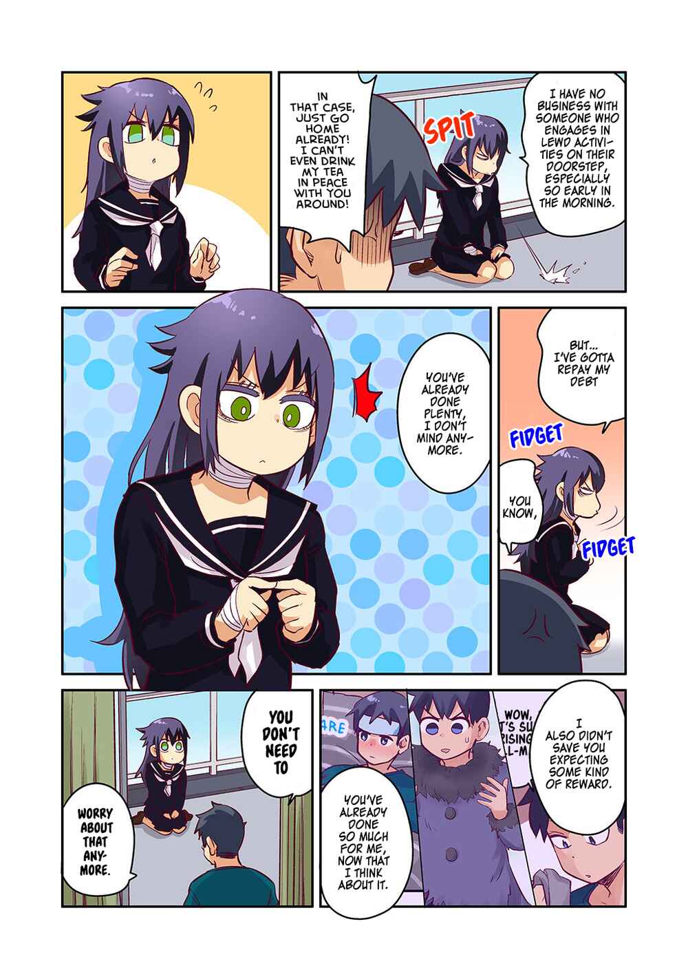 Page 3 Chapter 8 The crow I saved that one time, is just too clumsy for me