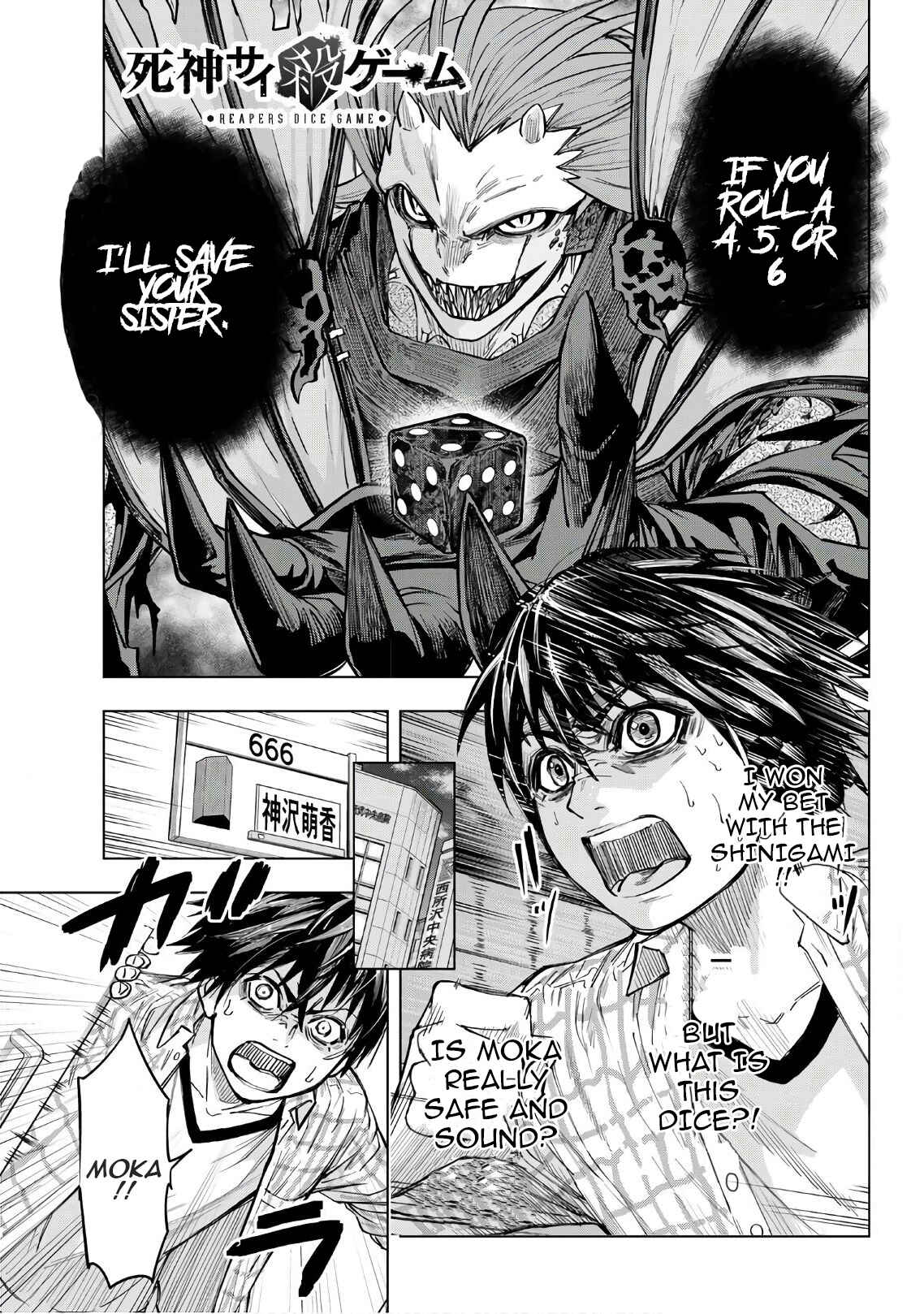 Page 1 Chapter 2 Shinigami Saikoro Game