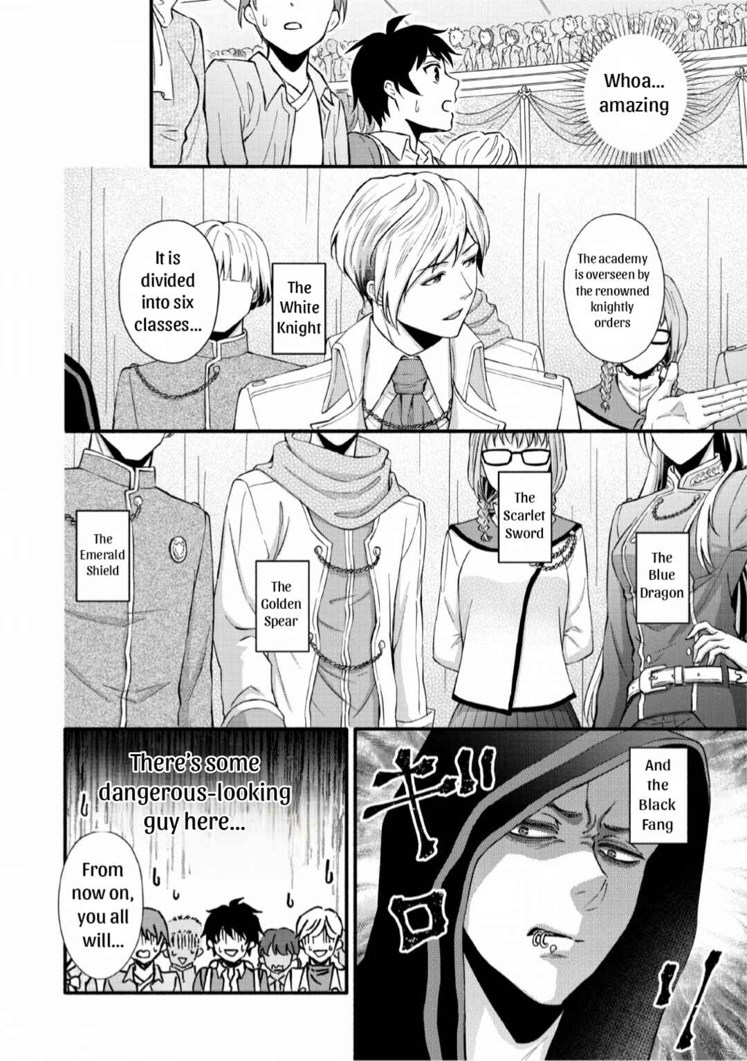 Page 6 Chapter 1 Gakuen Kishi no Level Up! Level 1000 Koe no Tenseisha, Ochikobore Class ni Nyuugaku. Soshite,