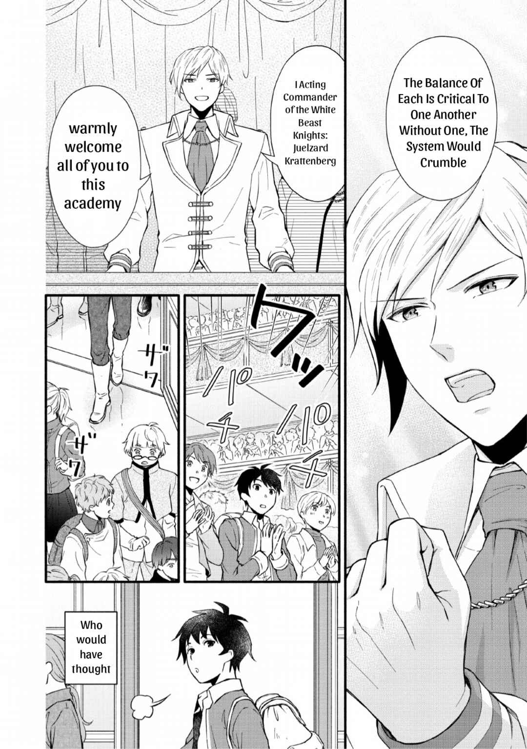 Page 8 Chapter 1 Gakuen Kishi no Level Up! Level 1000 Koe no Tenseisha, Ochikobore Class ni Nyuugaku. Soshite,