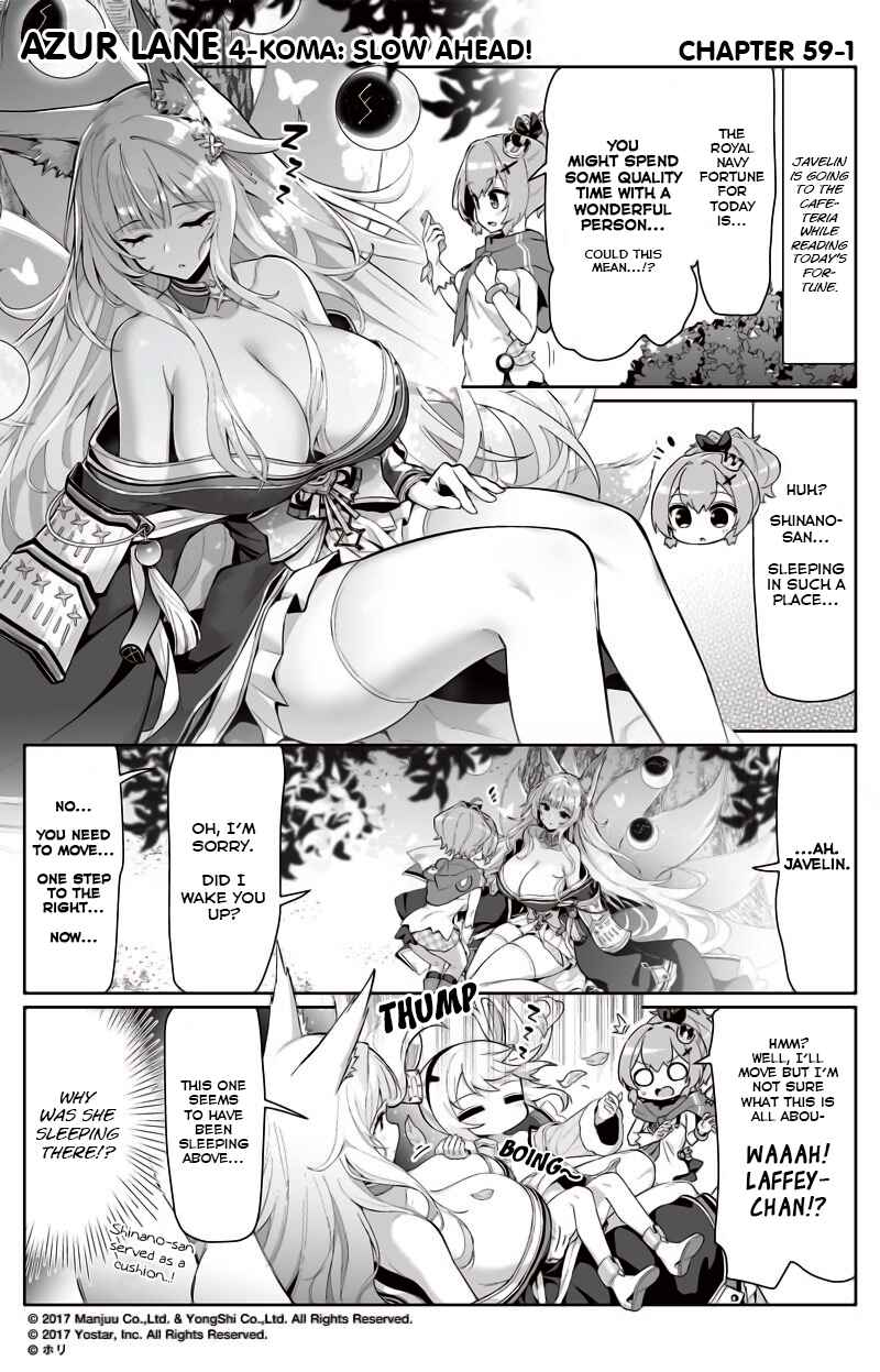 Page 1 Chapter 59 Azur Lane: Bisoku Zensin!