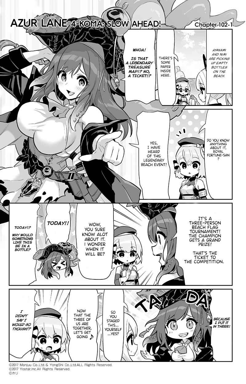 Page 1 Chapter 102 Azur Lane: Bisoku Zensin!