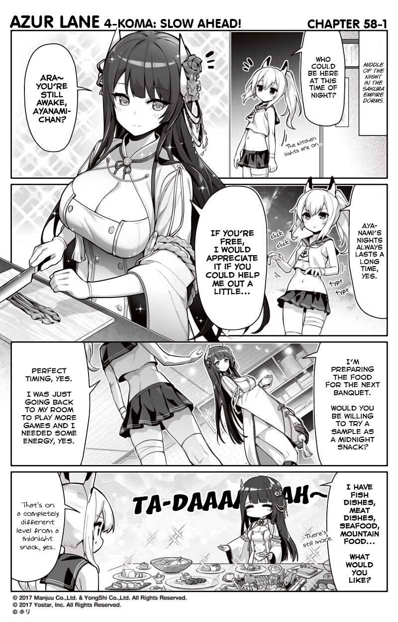 Page 1 Chapter 58 Azur Lane: Bisoku Zensin!