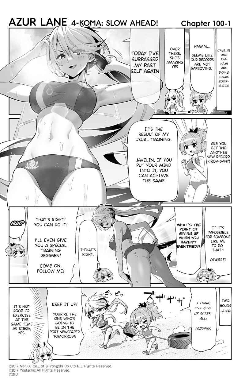Page 1 Chapter 100 Azur Lane: Bisoku Zensin!