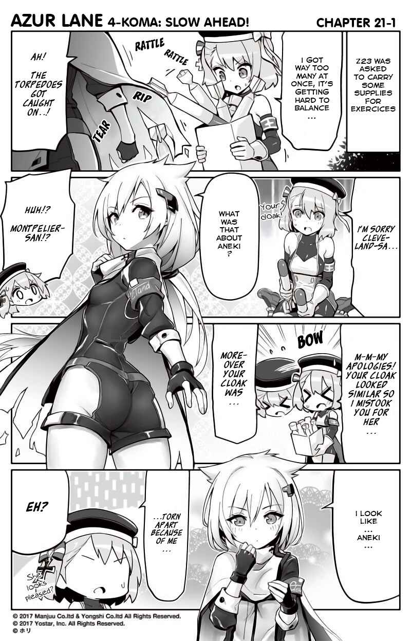 Page 1 Chapter 21 Azur Lane: Bisoku Zensin!