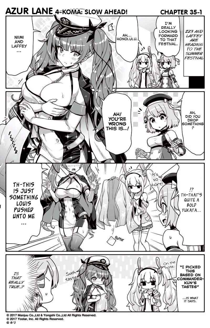 Page 1 Chapter 35 Azur Lane: Bisoku Zensin!