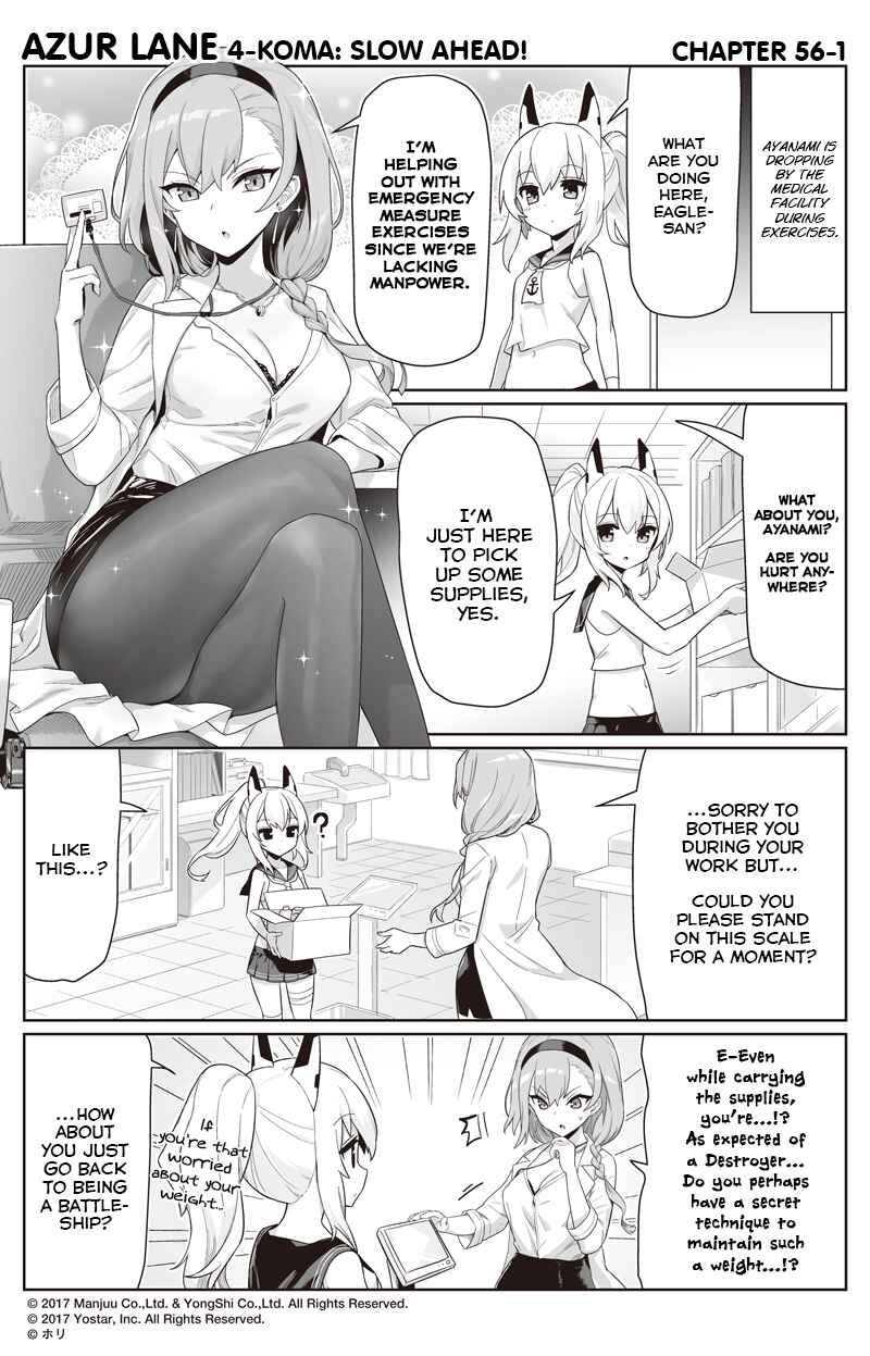 Page 1 Chapter 56 Azur Lane: Bisoku Zensin!