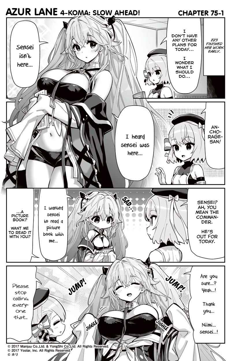 Page 1 Chapter 75 Azur Lane: Bisoku Zensin!