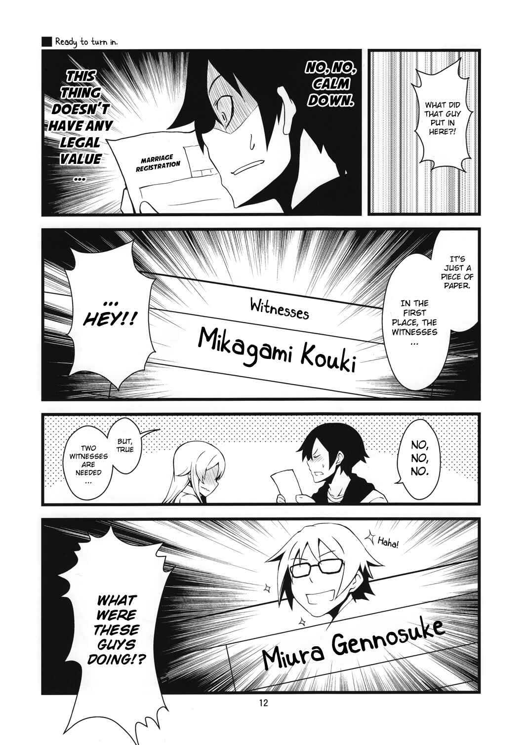 Page 12 Chapter Unknown_baa6 Ore no Imouto ga Konna ni Kawaii Wake ga Nai - Starting Today, Siblings Can Get Married (Doujinshi)