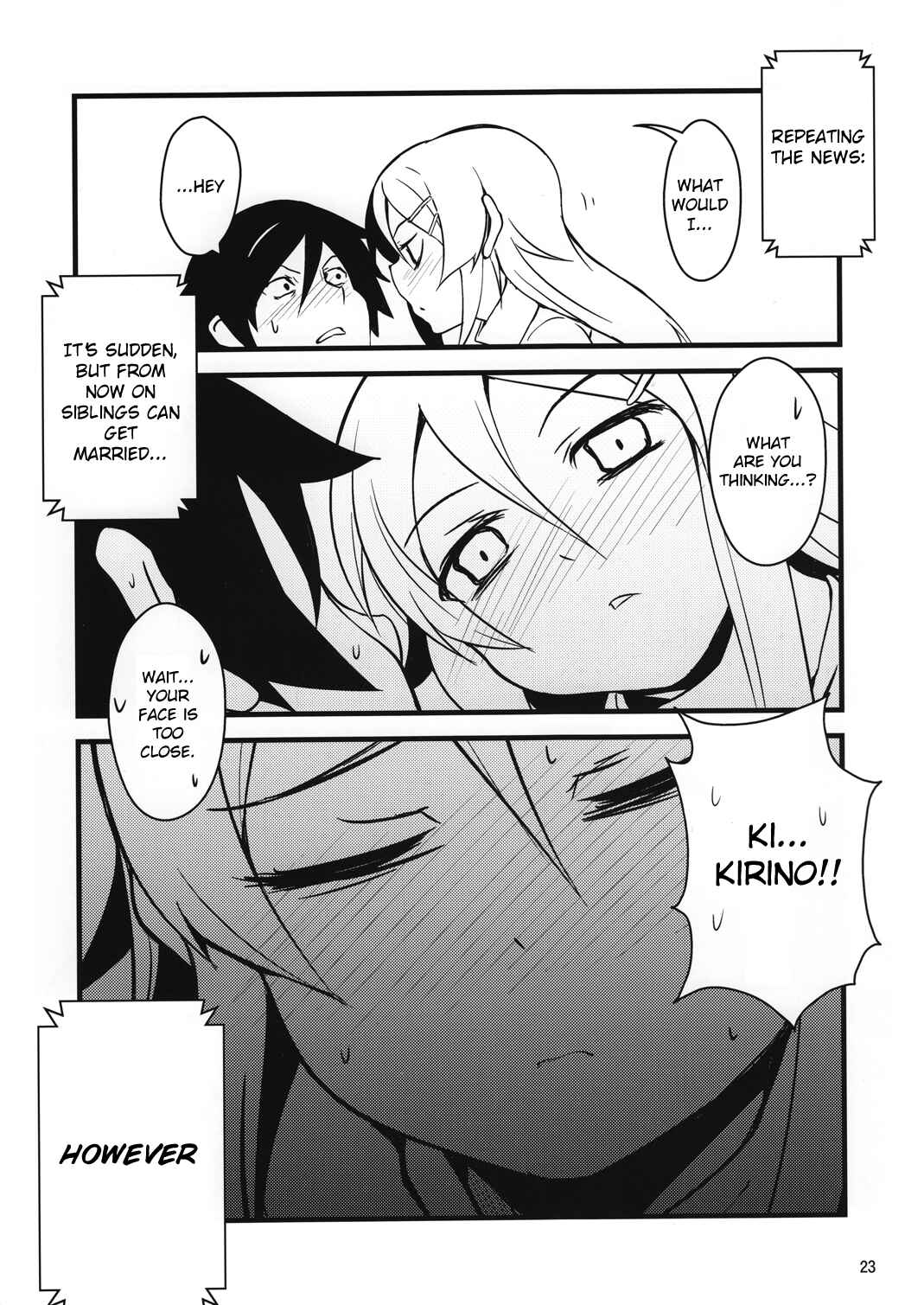 Page 23 Chapter Unknown_baa6 Ore no Imouto ga Konna ni Kawaii Wake ga Nai - Starting Today, Siblings Can Get Married (Doujinshi)