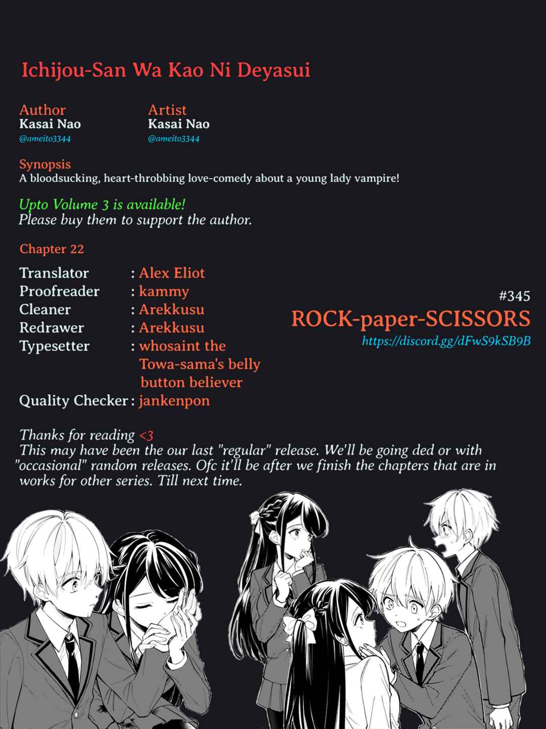 Page 33 Chapter 22 It Shows on Your Face, Ichijou-San