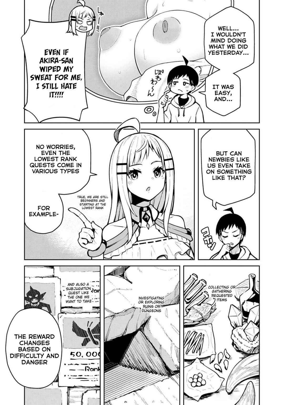 Page 5 Chapter 4 Teisou Gyakuten Isekai de Sukebe na Bijo-tachi ni Kakomare nagara Boukensha Seikatsu
