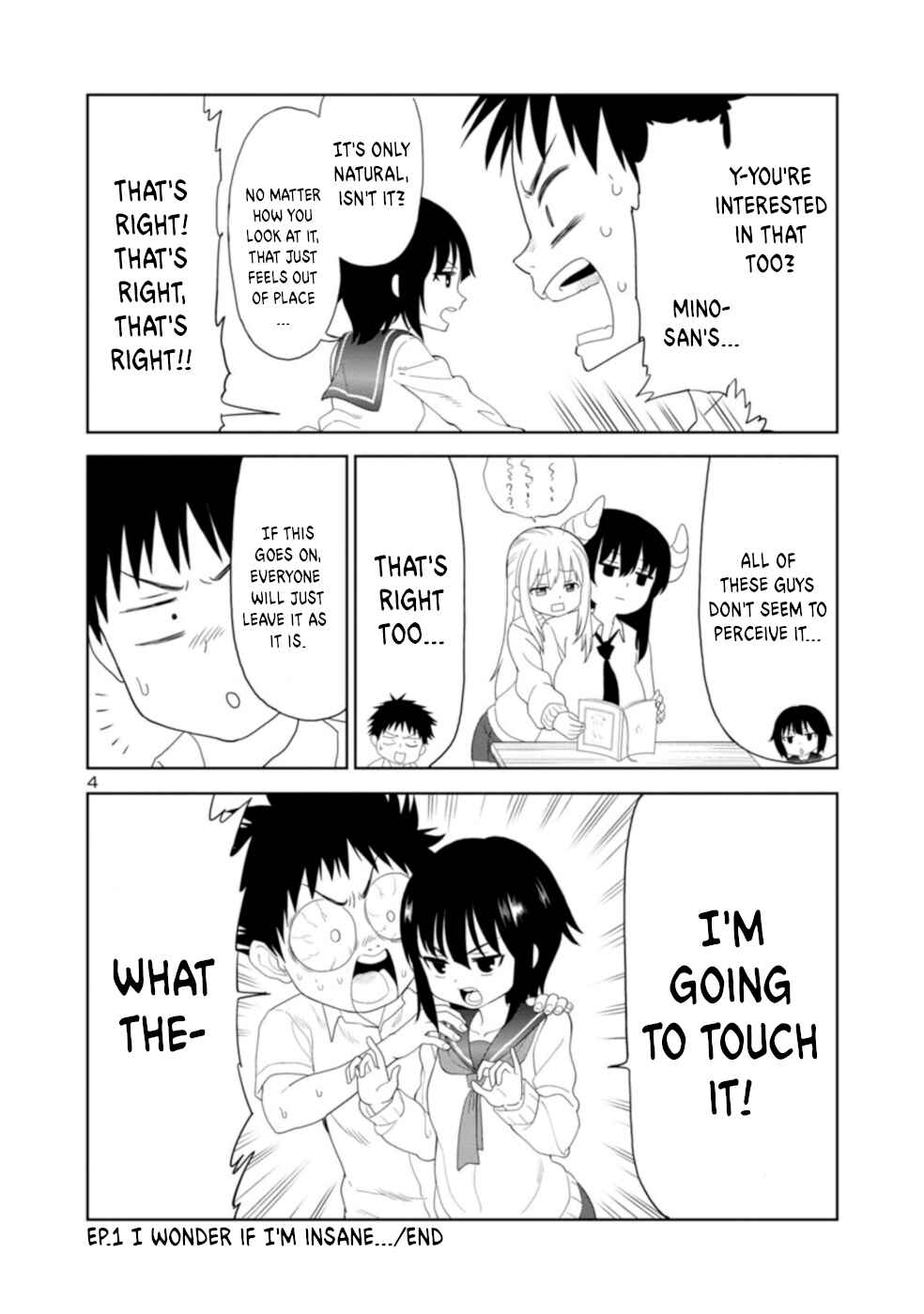Page 4 Chapter 21 Mino-san no Sore, Sawattemo Ii?
