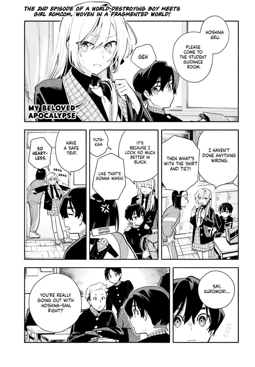 Page 1 Chapter 2 Kimi wa Shuumatsu