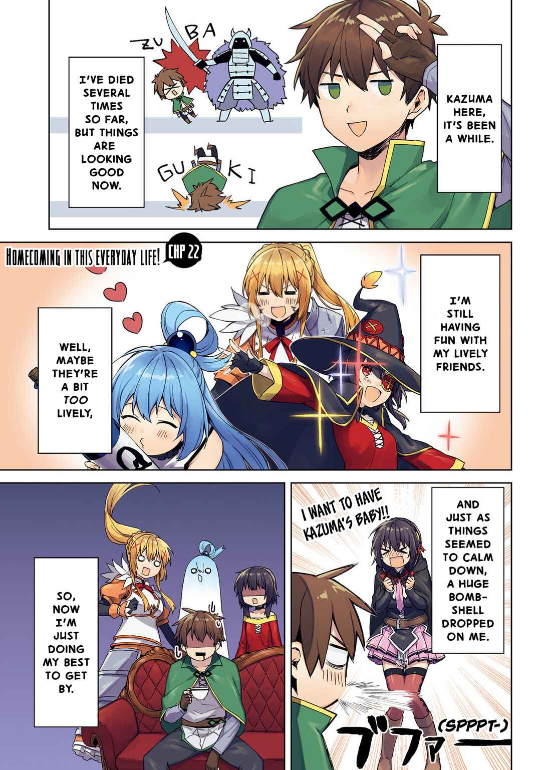 Page 4 Chapter 22 Kono Subarashii Sekai ni Nichijou wo!