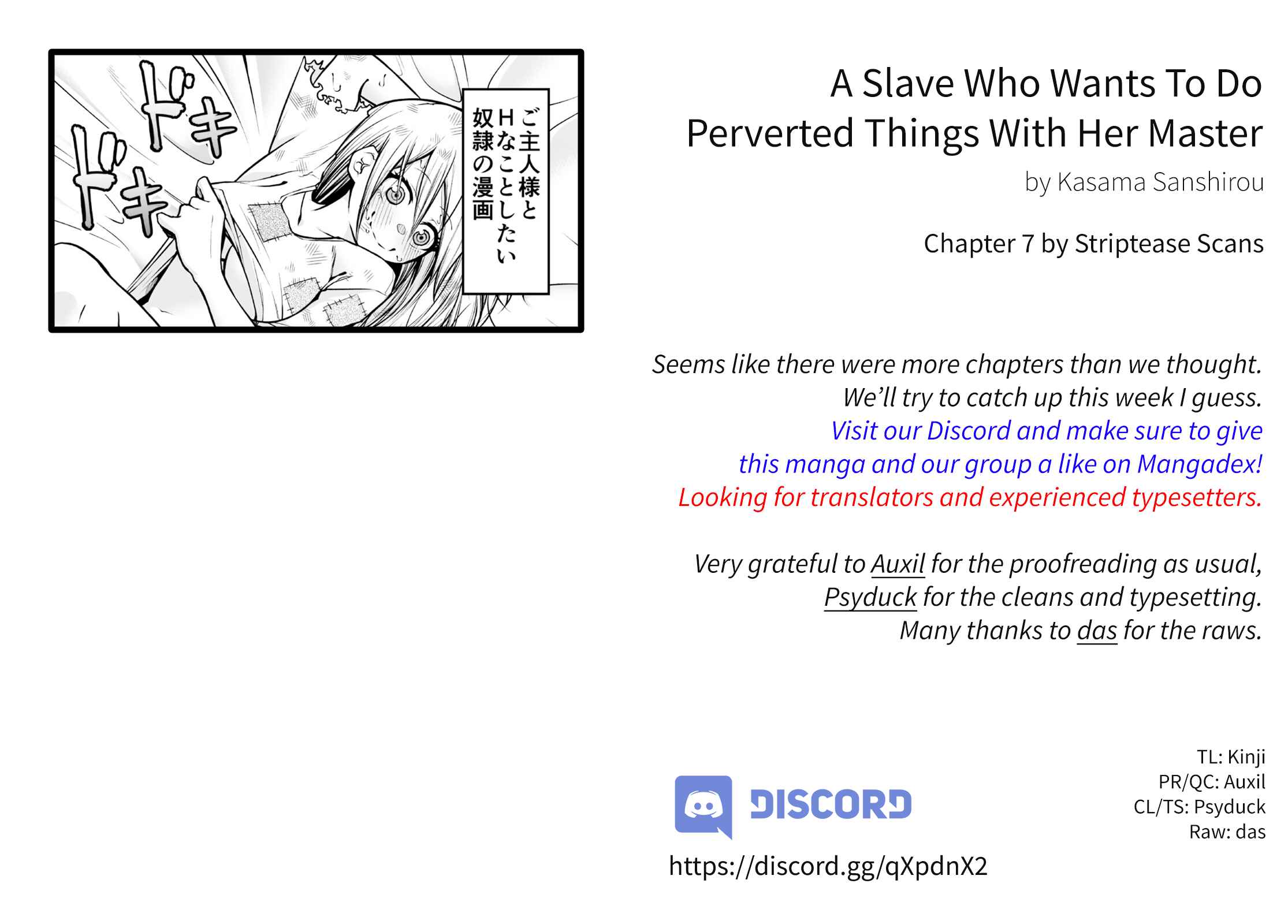 Page 1 Chapter 7 A Slave Who Wants to Do Perverted Things With Her Master