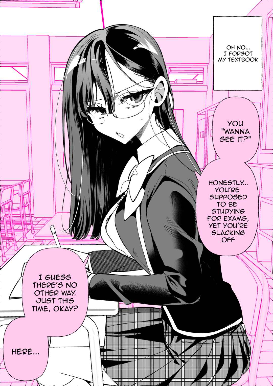 Page 1 Chapter 1 Atama Pink na Megane-chan