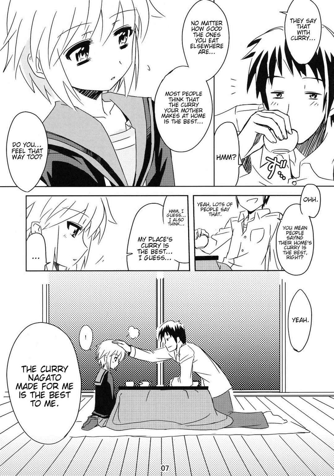 Page 7 Chapter Unknown_9997 Suzumiya Haruhi no Yuuutsu - Kyou mo Ashita mo Curry Youbi (Doujinshi)