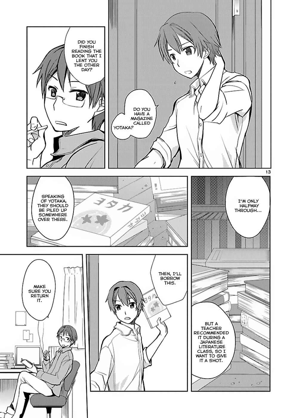 Page 13 Chapter 3 Shinonome Yuuko loves short stories