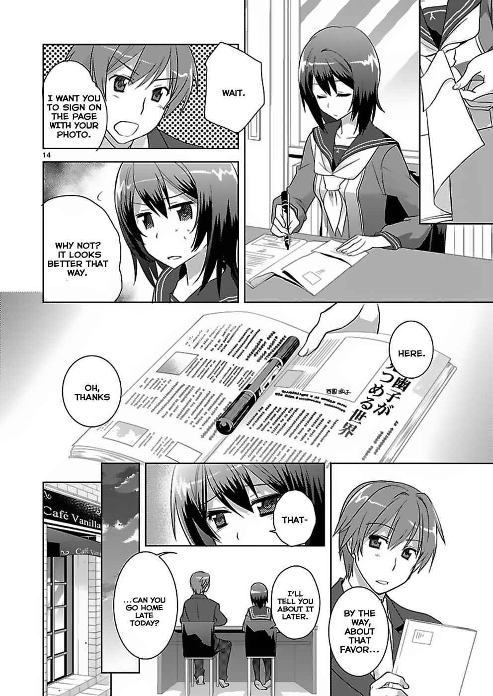 Page 14 Chapter 4 Shinonome Yuuko loves short stories