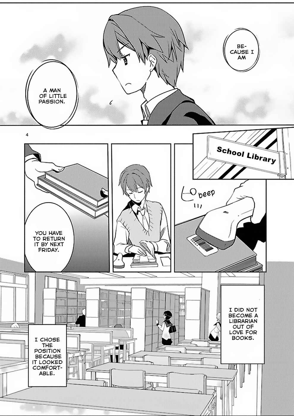Page 4 Chapter 0 Shinonome Yuuko loves short stories