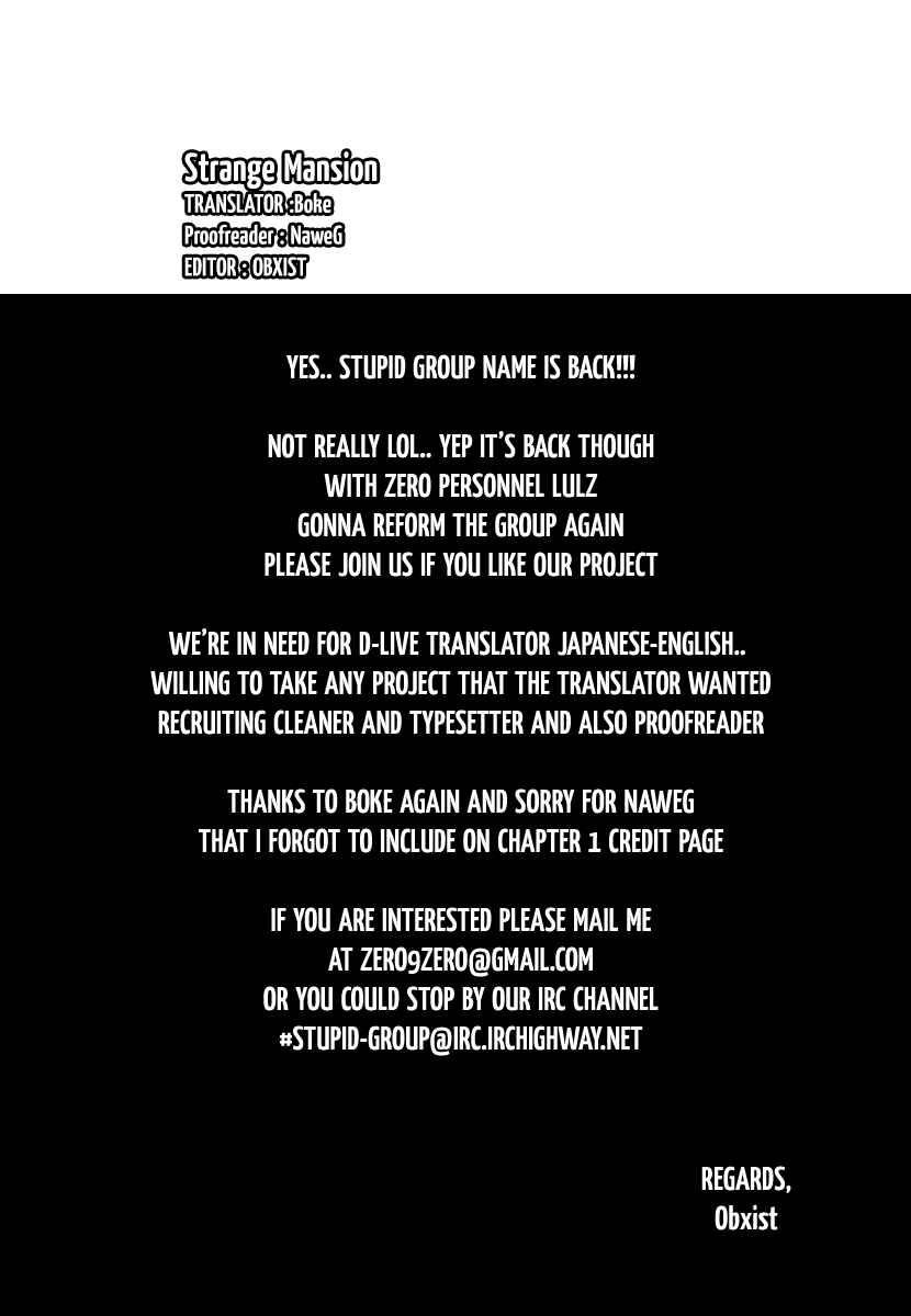 Page 1 Chapter 2 Strange Mansion