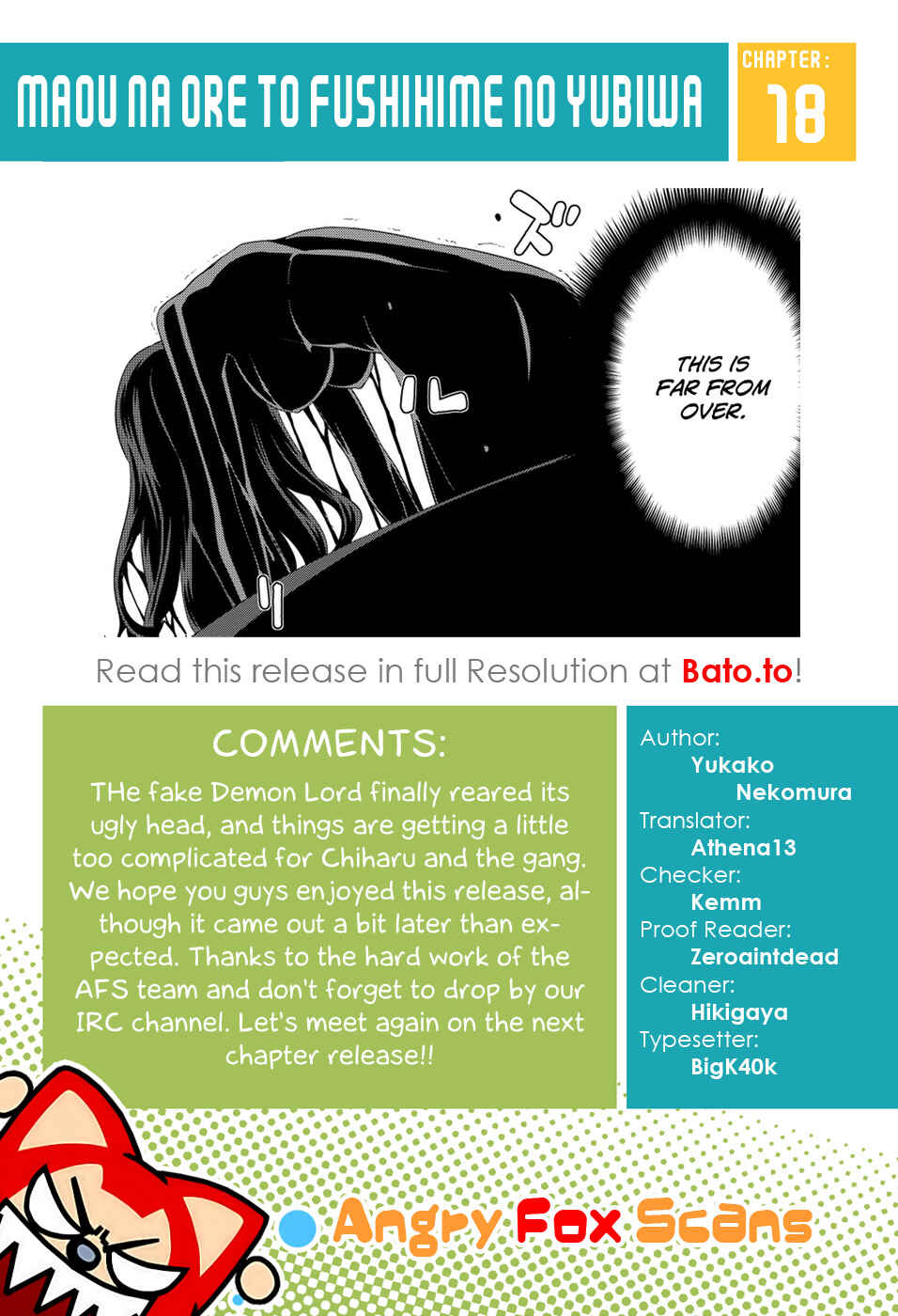Page 22 Chapter 18 Maou na Ore to Fushihime no Yubiwa