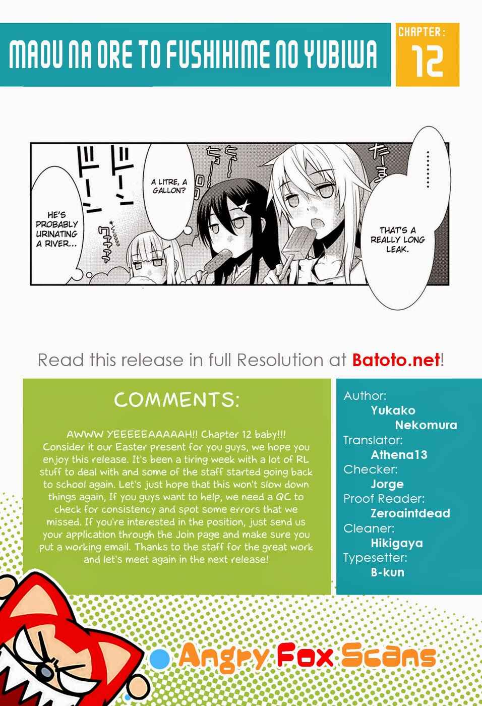 Page 34 Chapter 12 Maou na Ore to Fushihime no Yubiwa