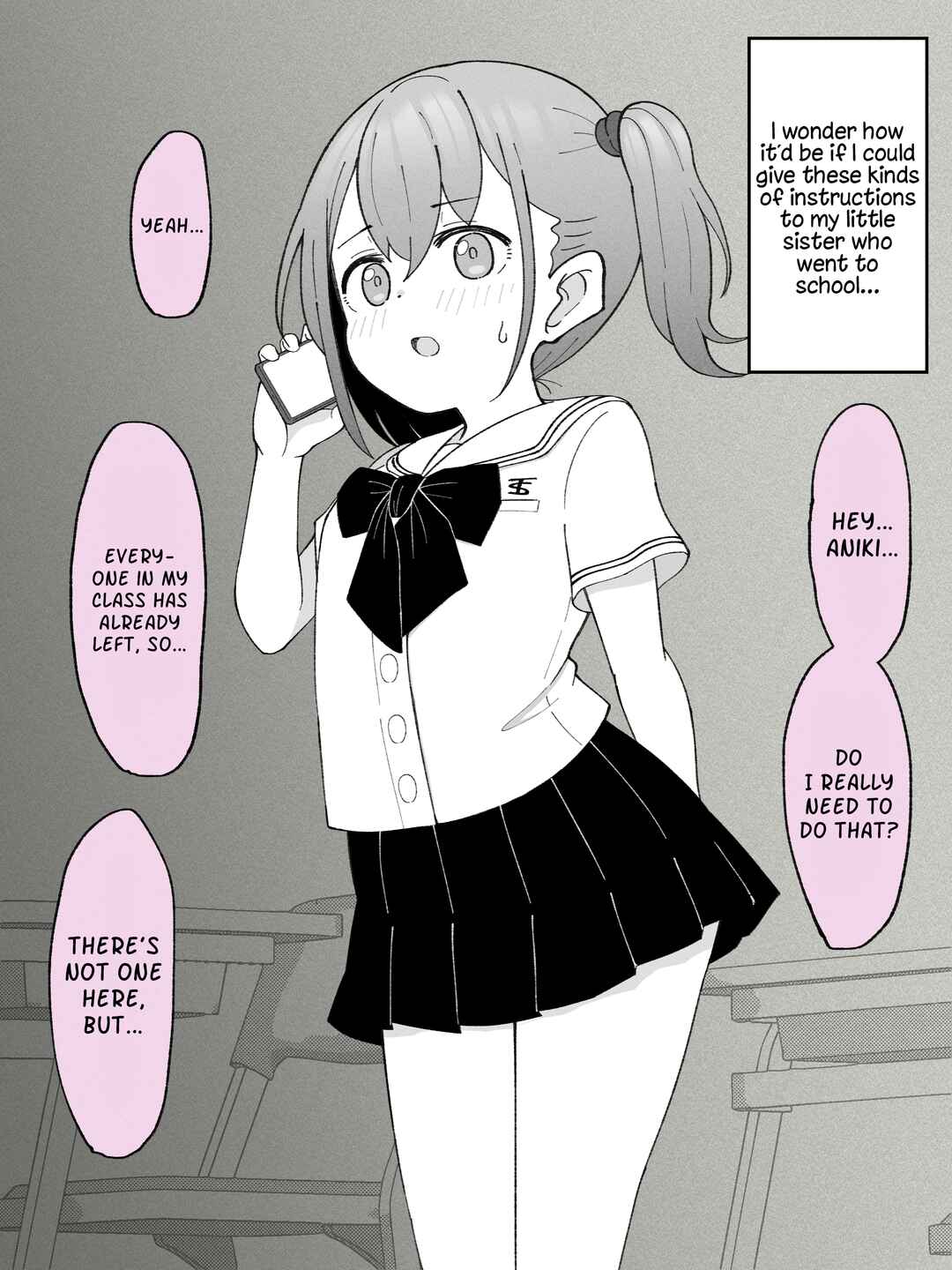 Page 1 Chapter 19.5 How the Little Brother Who Turned Into a Girl Became His Big Brothers Girlfriend. (Fantia 18+ Content)