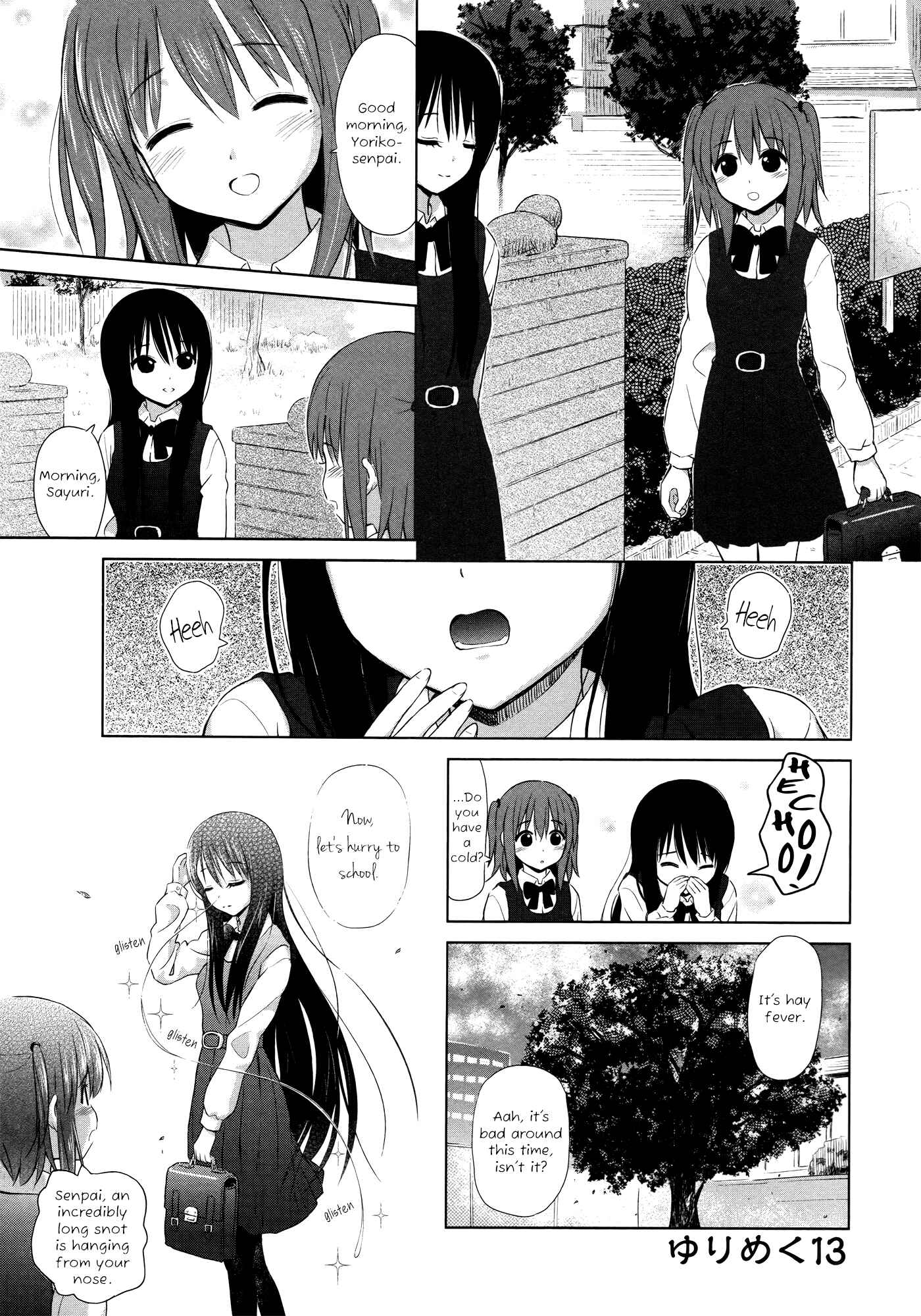 Page 1 Chapter 13 Yuri Mekuru Hibi