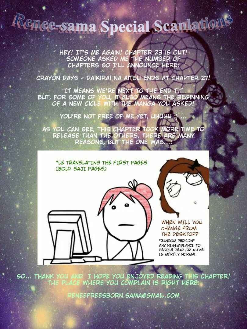 Page 26 Chapter 23 Crayon Days - Daikirai na Aitsu