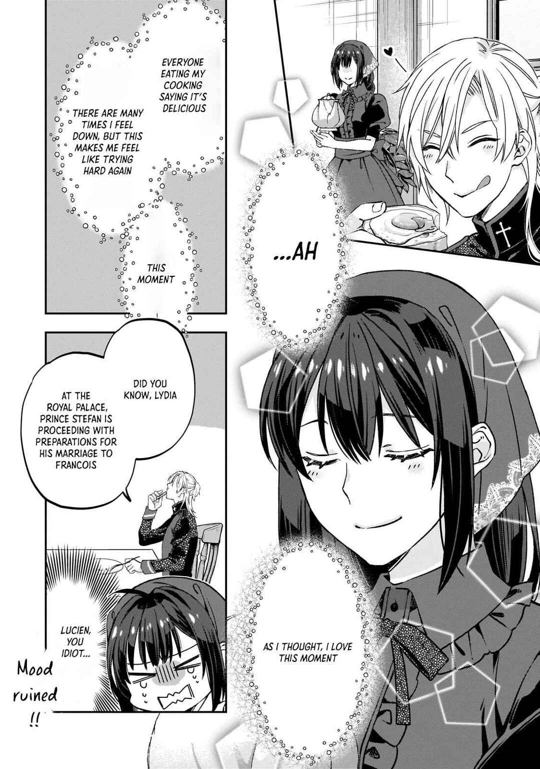 Page 34 Chapter 1 Taishu Shokudo Akuyaku Reijo Konyaku Hakisareta Node Shokudo o Hiraitara Yashinoryoku Ga Kaikashimashita