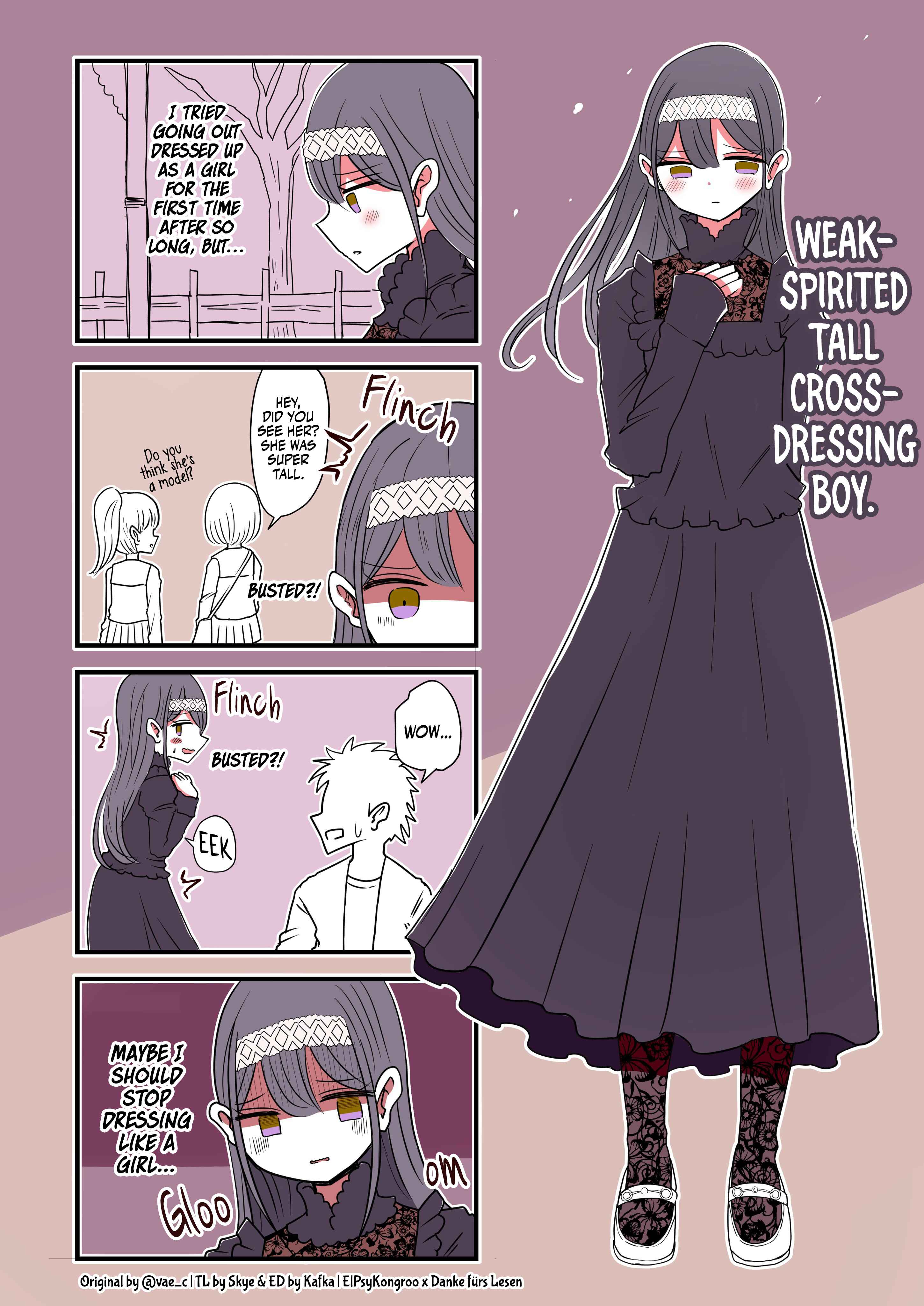 Page 1 Chapter 1 Weak-spirited Tall Crossdressing Boy