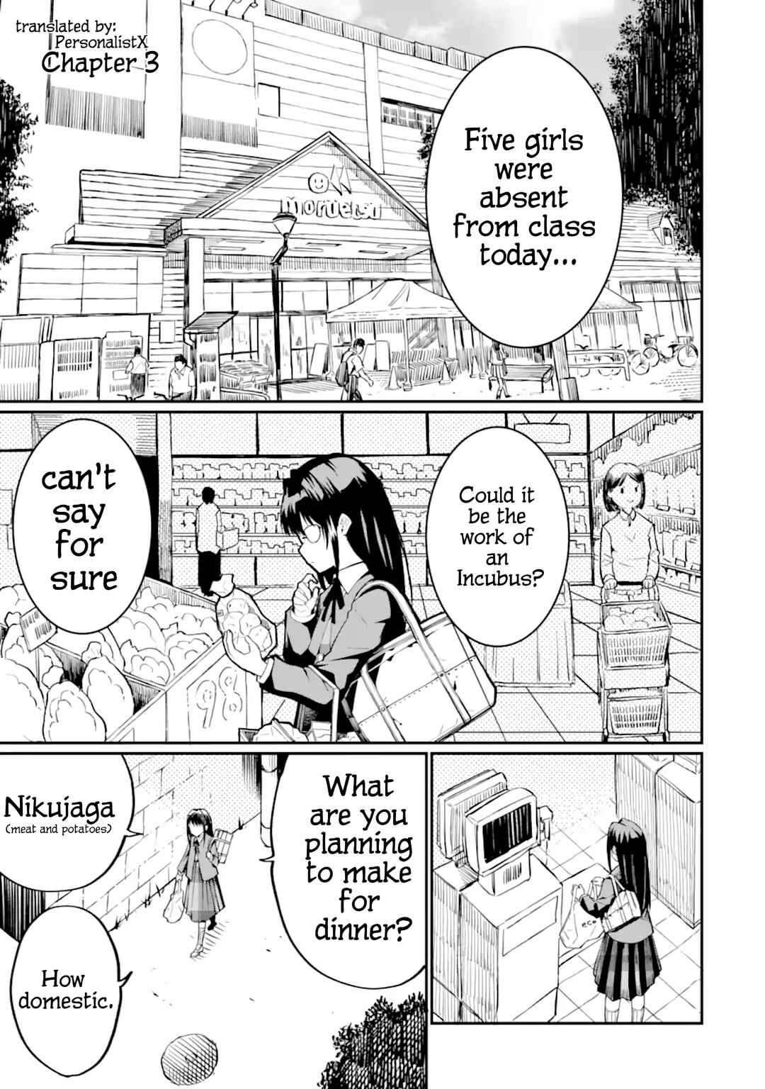Page 1 Chapter 3 Hoshokusha Kei Mahou Shoujo