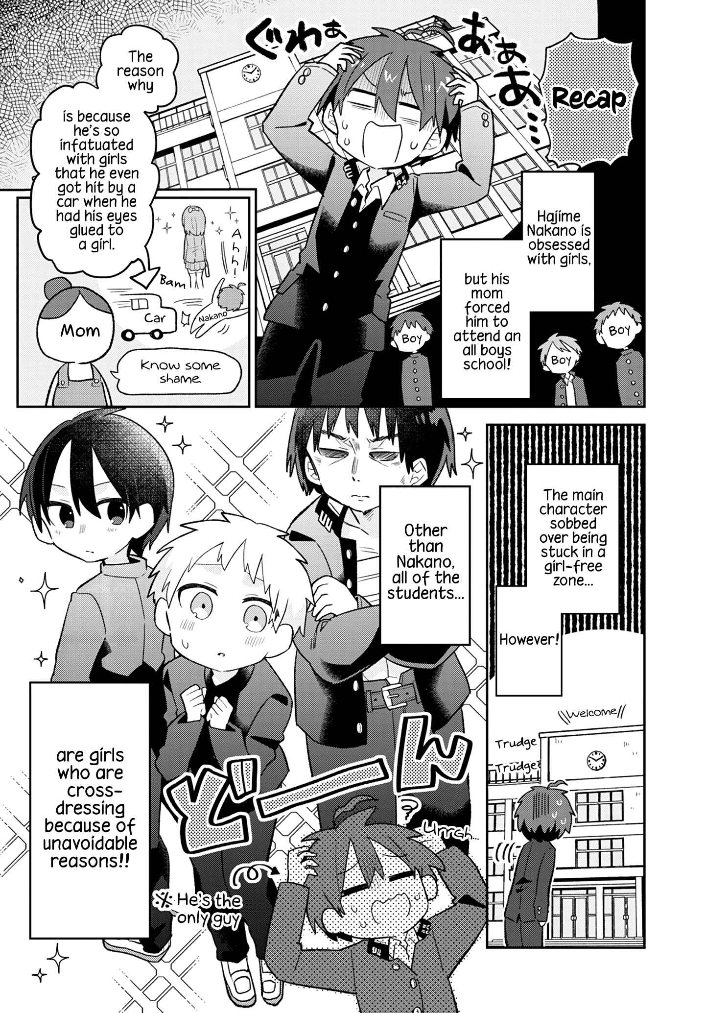 Page 1 Chapter 2 Puberty, an All Boys School!? and Nakano-kun
