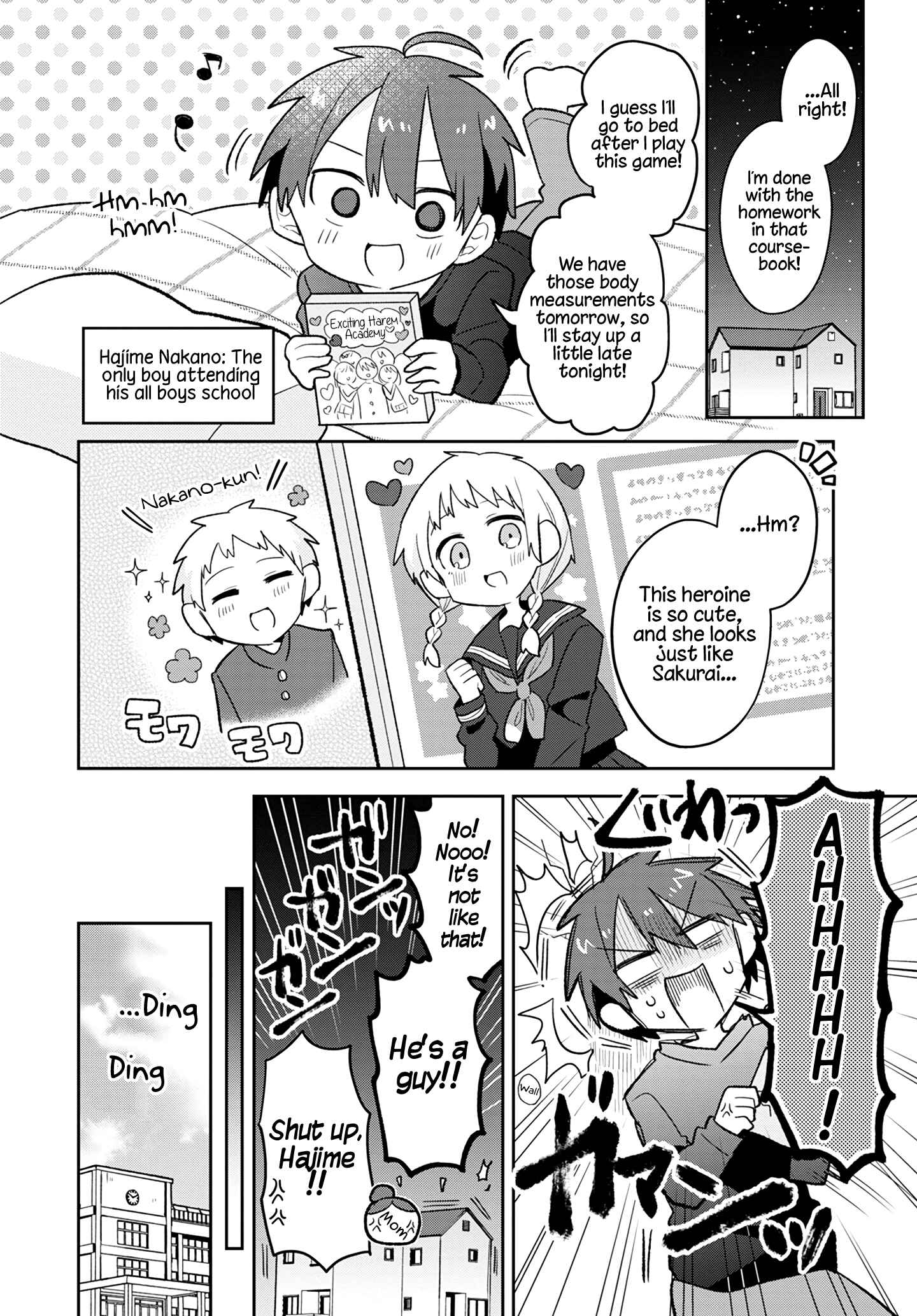 Page 4 Chapter 2 Puberty, an All Boys School!? and Nakano-kun