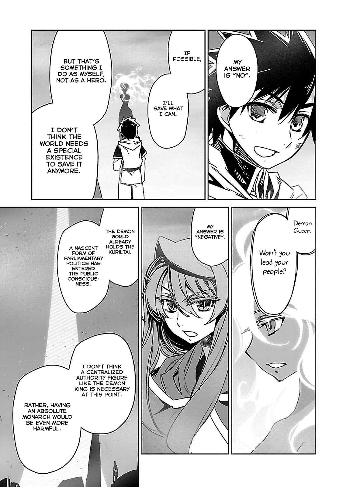 Page 49 Chapter 57 MAOYU : Archenemy and Hero “Become mine, Hero” “I refuse!”