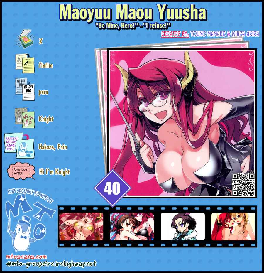 Page 1 Chapter 40 MAOYU : Archenemy and Hero “Become mine, Hero” “I refuse!”