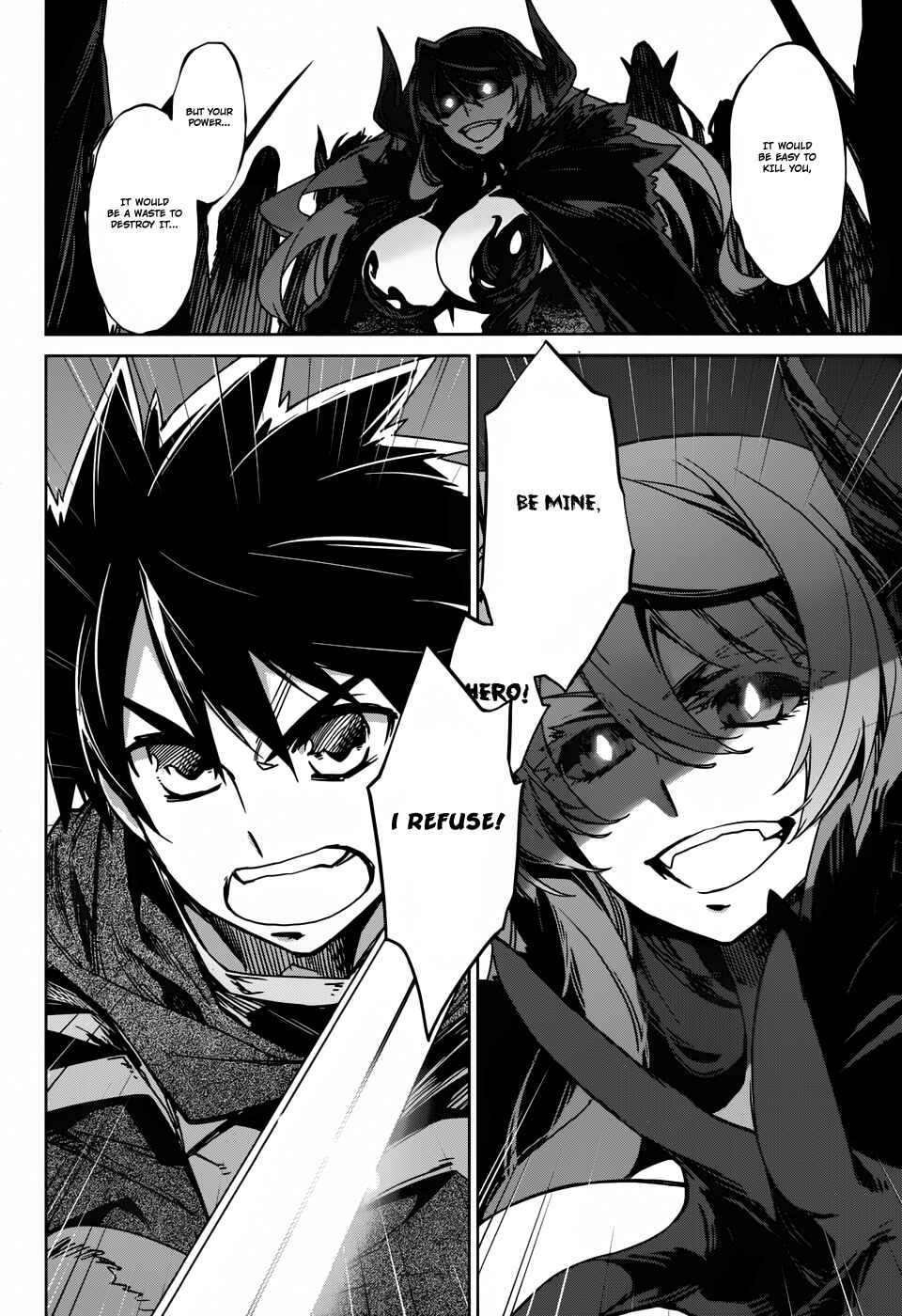 Page 35 Chapter 22 MAOYU : Archenemy and Hero “Become mine, Hero” “I refuse!”
