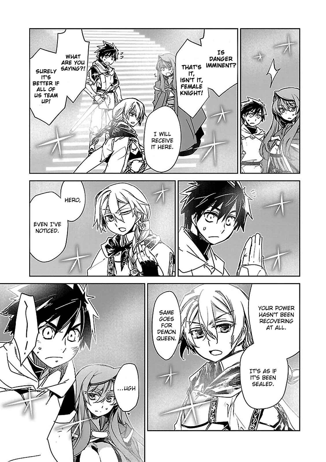 Page 40 Chapter 55 MAOYU : Archenemy and Hero “Become mine, Hero” “I refuse!”