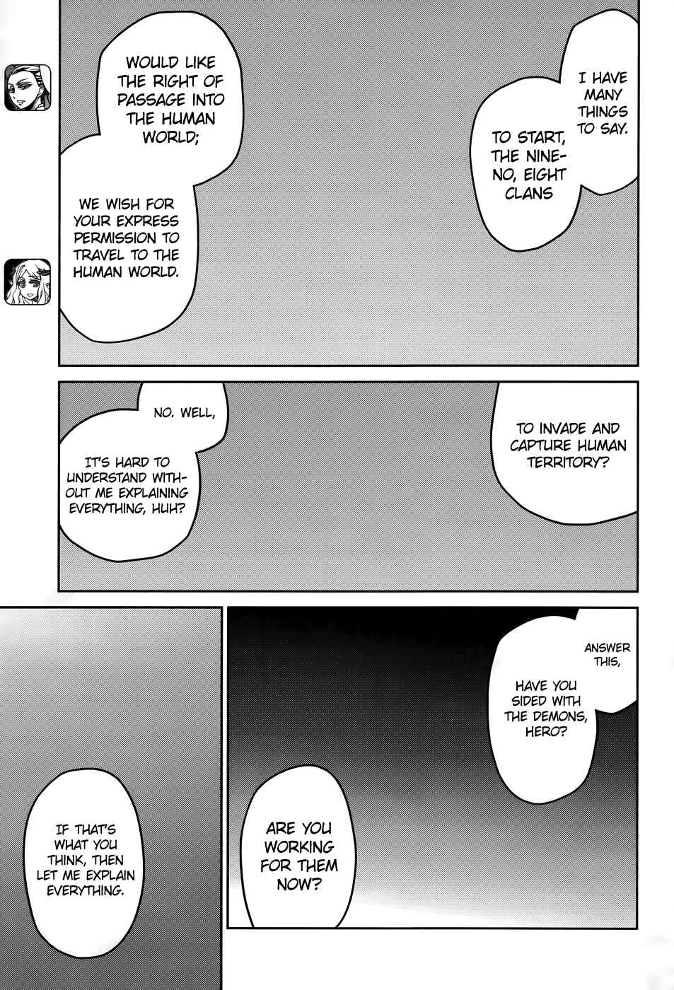 Page 37 Chapter 36 MAOYU : Archenemy and Hero “Become mine, Hero” “I refuse!”