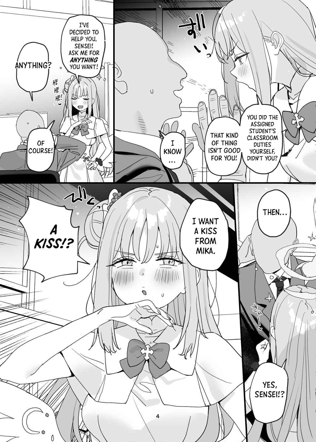 Page 4 Chapter Unknown_ef0e Blue Archive - It’s Okay for a Student to Have Sex with Sensei, Right?
